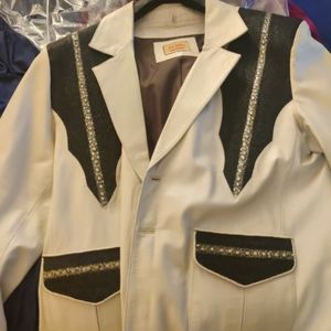 Two men leather jackets alligator and stingray size 2X brand new in bag